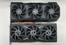 拒绝RTX 4090起火杯具！AMD新旗舰卡RX 7000外形首曝光：双8pin接口 - v2ra小站