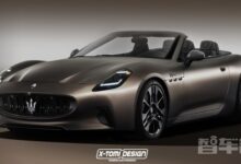 玛莎拉蒂GranCabrio渲染图曝光 新车将于2023年发布 - v2ra小站