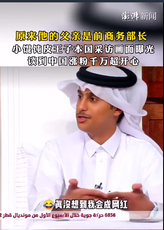 千万网红 “小馄饨皮”王子的父亲来头不小:卡塔尔最惨东道主?名利双收 - v2ra小站