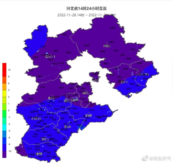 河北连续3天出现零下30℃极端低温!全国多地再降温16℃ - v2ra小站