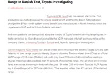 标504跑246公里 老外实测丰田首款电车bZ4X续航:直接打对折 - v2ra小站