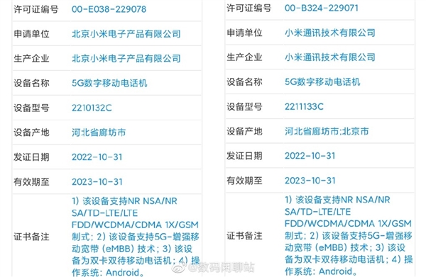 要抢骁龙8 Gen2首发！小米13已三证齐全 最快月底见 - v2ra小站