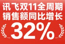 销售额同比增长32% 科大讯飞发布双11终极战报 - v2ra小站
