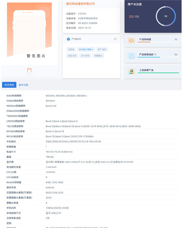 首款天玑9200旗舰!vivo X90现身工信部:标准版就有120W快充 - v2ra小站
