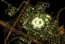 中国卫星拍下卡塔尔世界杯开幕式:灯火通明、如梦如幻 - v2ra小站