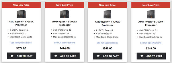 AMD锐龙7000官方正式降价!对比一看 还是国内良心 - v2ra小站