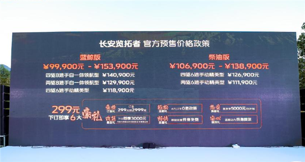 长城炮劲敌 长安5米6大皮卡览拓者预售:仅9.99万起 - v2ra小站