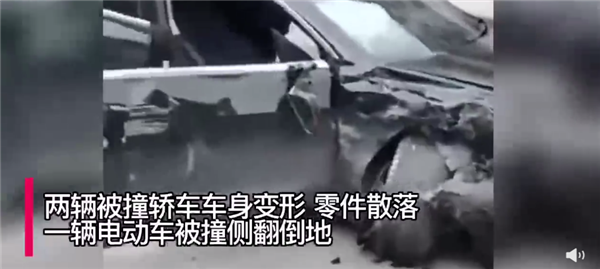 陕西一辆特斯拉失控冲向路边车辆 发出巨大撞击声：现场视频惨烈 - v2ra小站