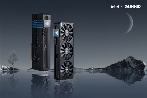 蓝戟Intel Arc A750显卡官方美图:霸气十足 蓝灯诱惑 - v2ra小站