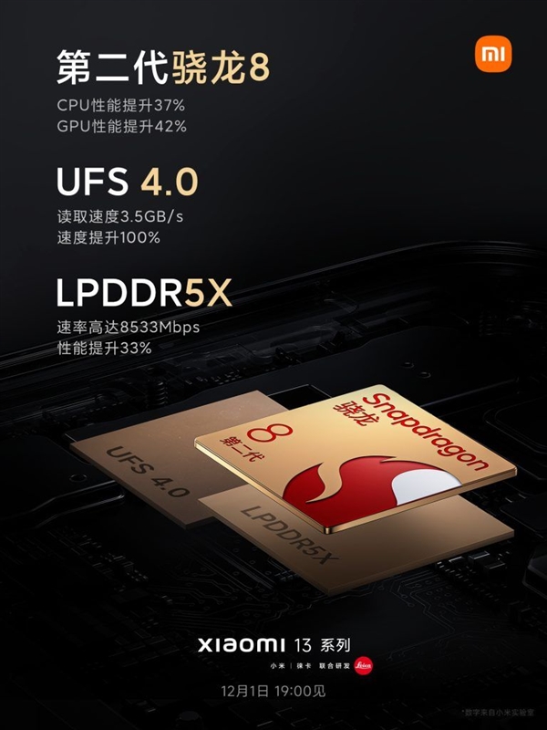小米13系列将发布 卢伟冰:骁龙8 Gen2大幅度超越A16、错过首发不重要 - v2ra小站