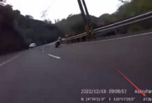 管好右手 摩托车弯道狂飙超车撞上护栏:骑手生死未卜 - v2ra小站