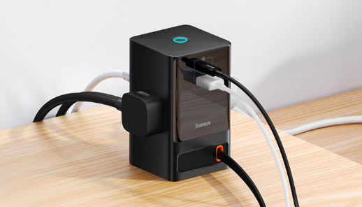 自带USB-C拉伸线!倍思推出新款65W快充插线板 259元 - v2ra小站