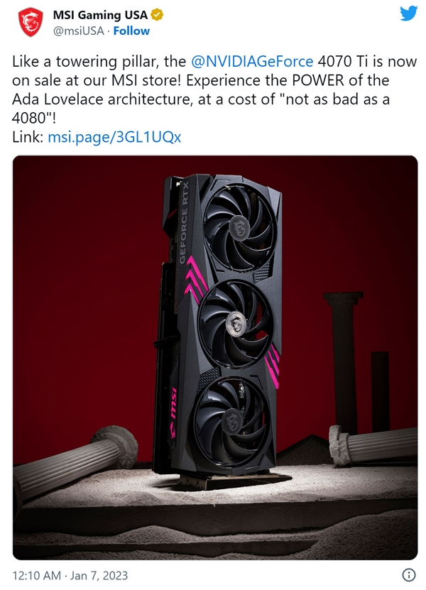 9499元割韭菜!厂商喷RTX 4080太贵 惹怒NV后帖子删除:用户叫好 - v2ra小站