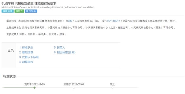 汽车电子后视镜获批！传统后视镜将被取代 - v2ra小站