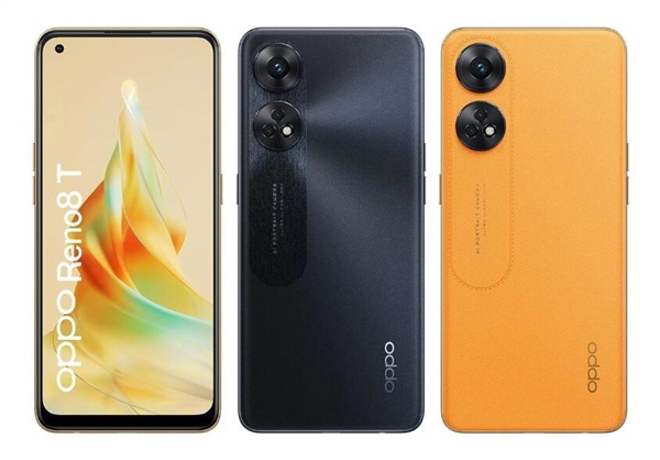 OPPO Reno 8T外观渲染图曝光:单孔直屏、后置双环三摄 - v2ra小站