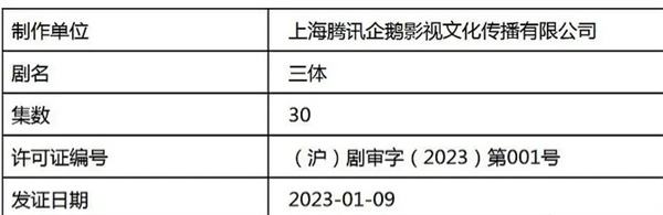 动画版口碑崩盘 《三体》国产剧版过审获许可证 最快本月上线腾讯视频 - v2ra小站