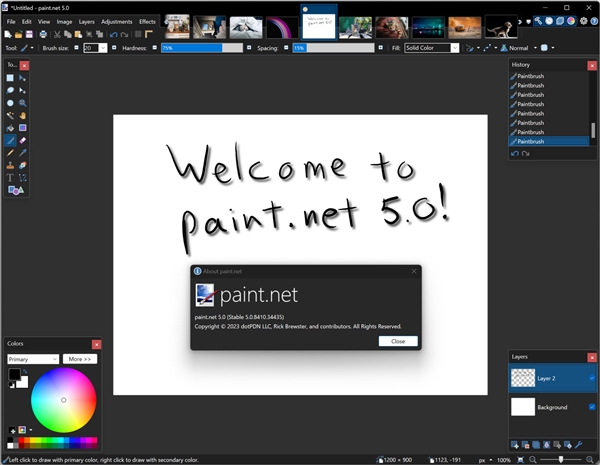 PS“迷你版”Paint.net推5.0正式更新:Win7/8.1系统被放弃 - v2ra小站
