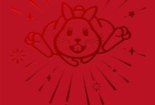 年味十足!苹果发布iPhone兔年限定壁纸:苹果Logo变兔头 - v2ra小站