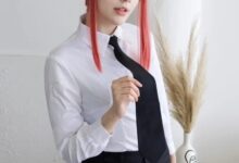 加拿大正妹COS《电锯人》玛奇玛 白色衬衫下暗藏玄机 - v2ra小站